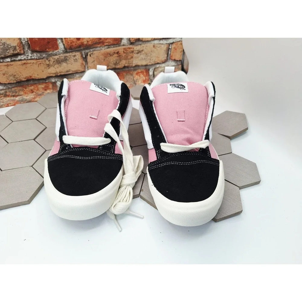 Vans Knu Skool Color Blocking Black Pink White Men Sz 12 Old Skool Chunky Skate